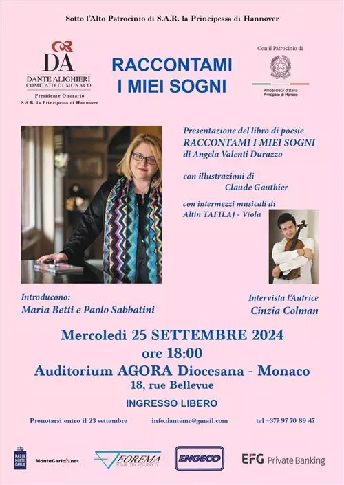 Presentazione del libro "Raccontami i miei sogni"