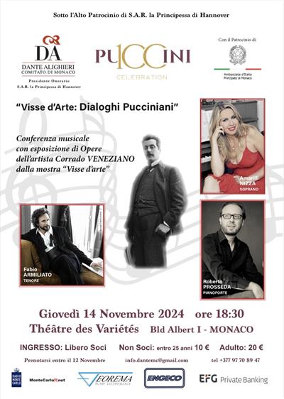 Conferenza musicale "Celebrando Puccini - musica e arte ; Visse d'arte: Dialoghi Pucciniani'