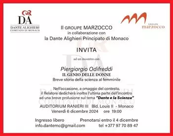 Conferenza: "Il Genio delle donne. Breve storia della scienza al femminile"