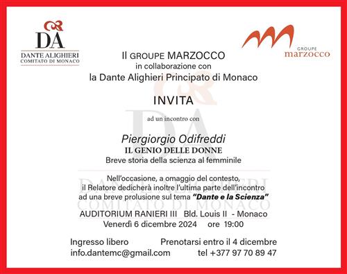 Conferenza: "Il Genio delle donne. Breve storia della scienza al femminile"