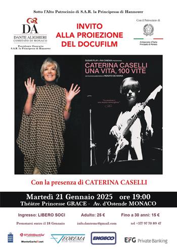 Proiezione del docufilm: "Caterina Caselli - una vita, 100 vite"