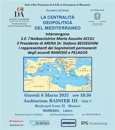 Conferenza "La centralità geopolitica del Mediterraneo"