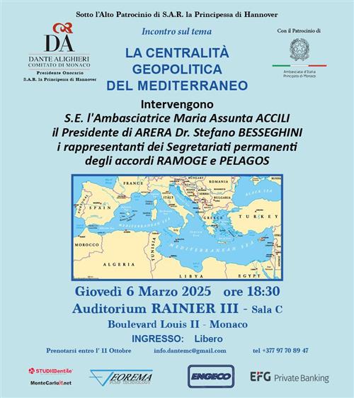 Conferenza "La centralità geopolitica del Mediterraneo"