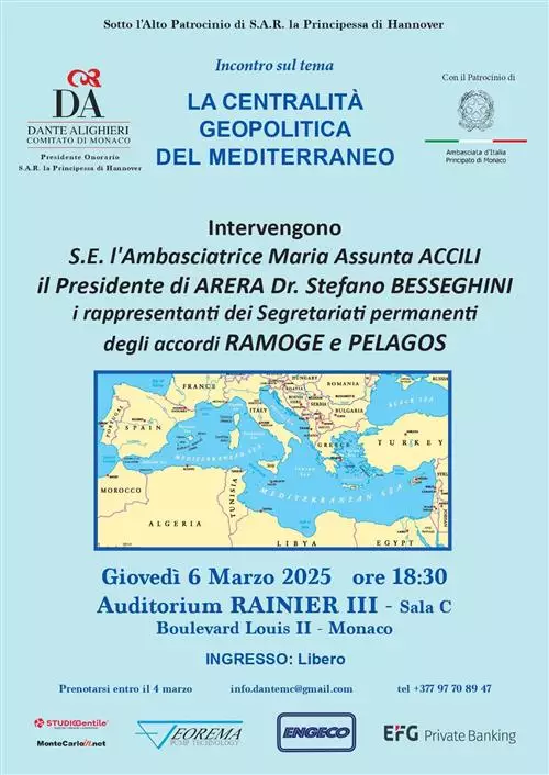 Conferenza: "La centralità geopolitica del Mediterraneo"