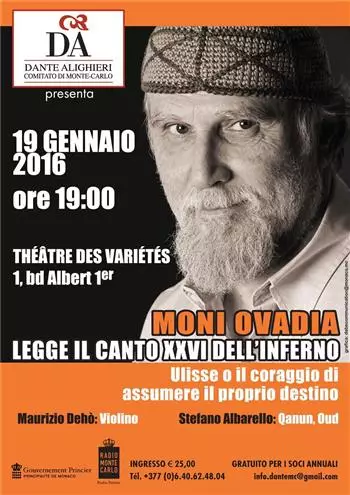 MONI OVADIA - LEGGE IL CANTO XXVI DELL'INFERNO